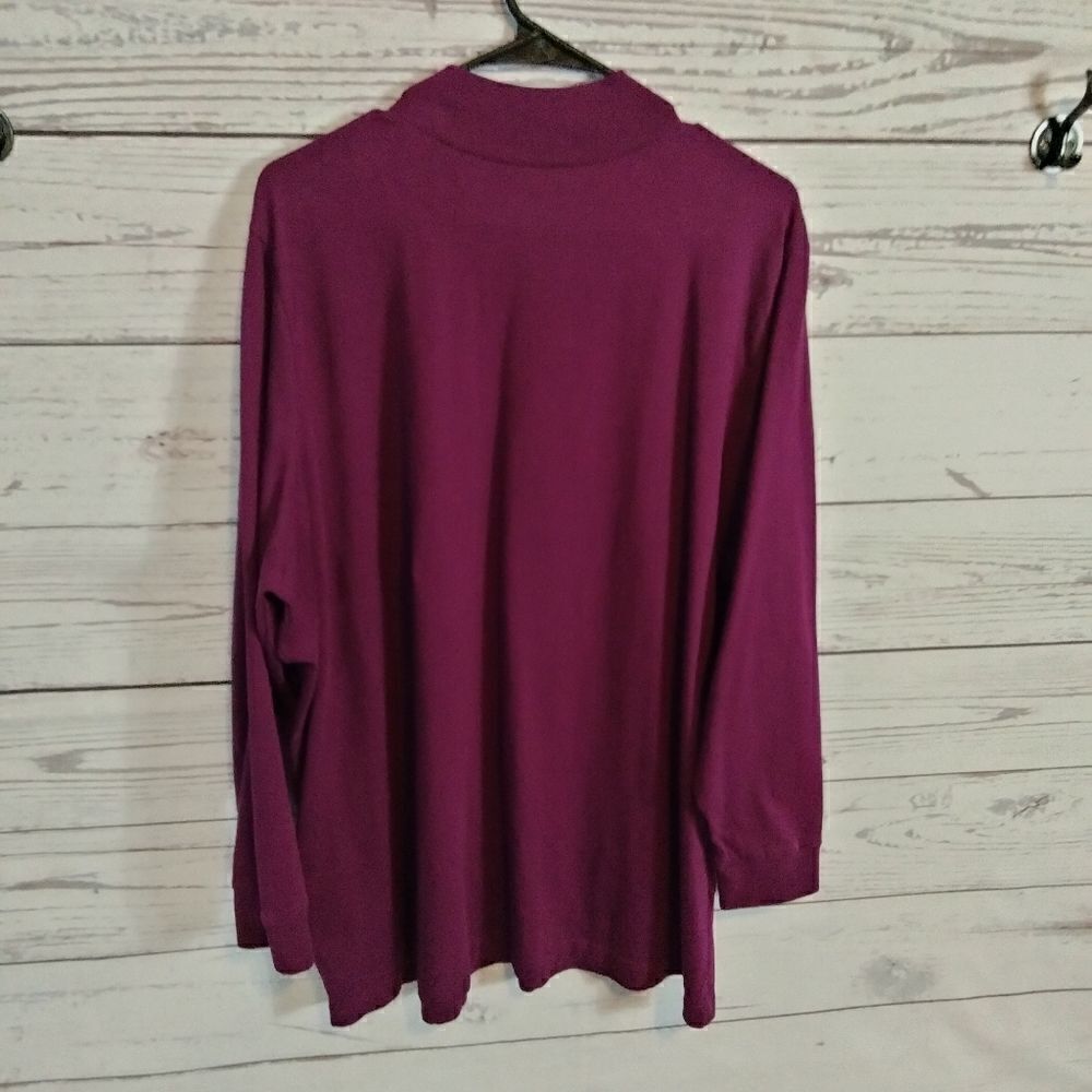 "All American Comfort" woman's long sleeve shirt - Picture 3 of 6